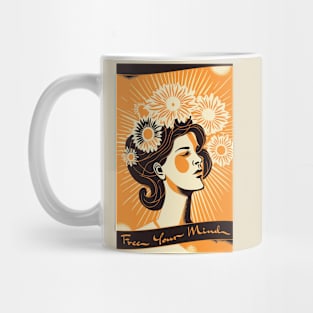 Retro Free Your Mind Mug